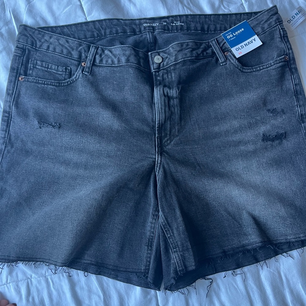 Old Navy Black Jean Shorts Versatile Casual Wear